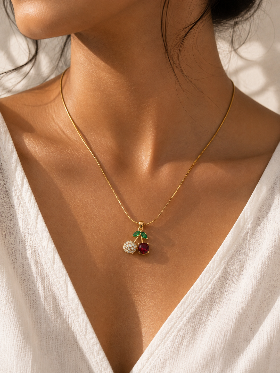 Ruby Charm Necklace