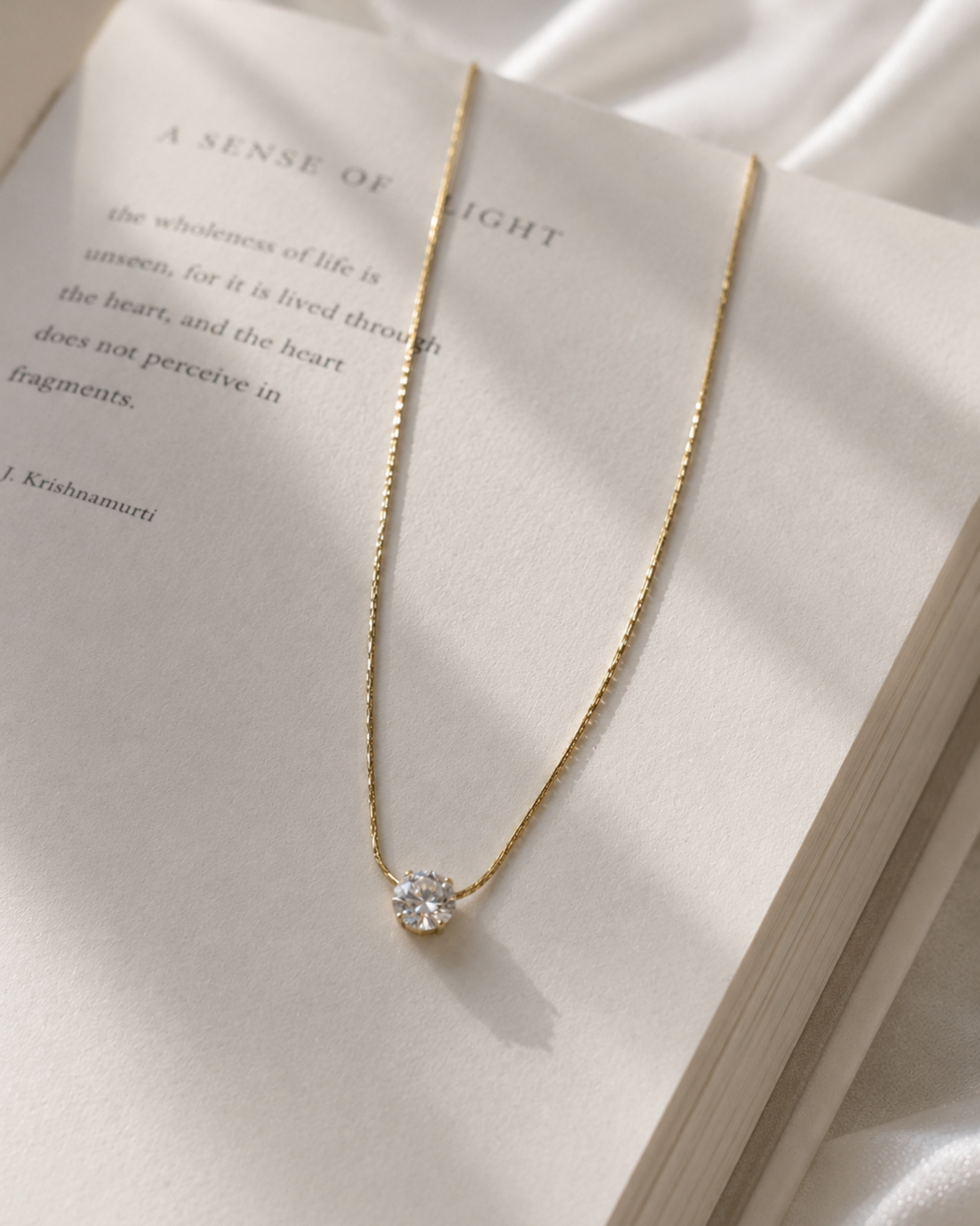 Elara Bloom Solitaire Necklace