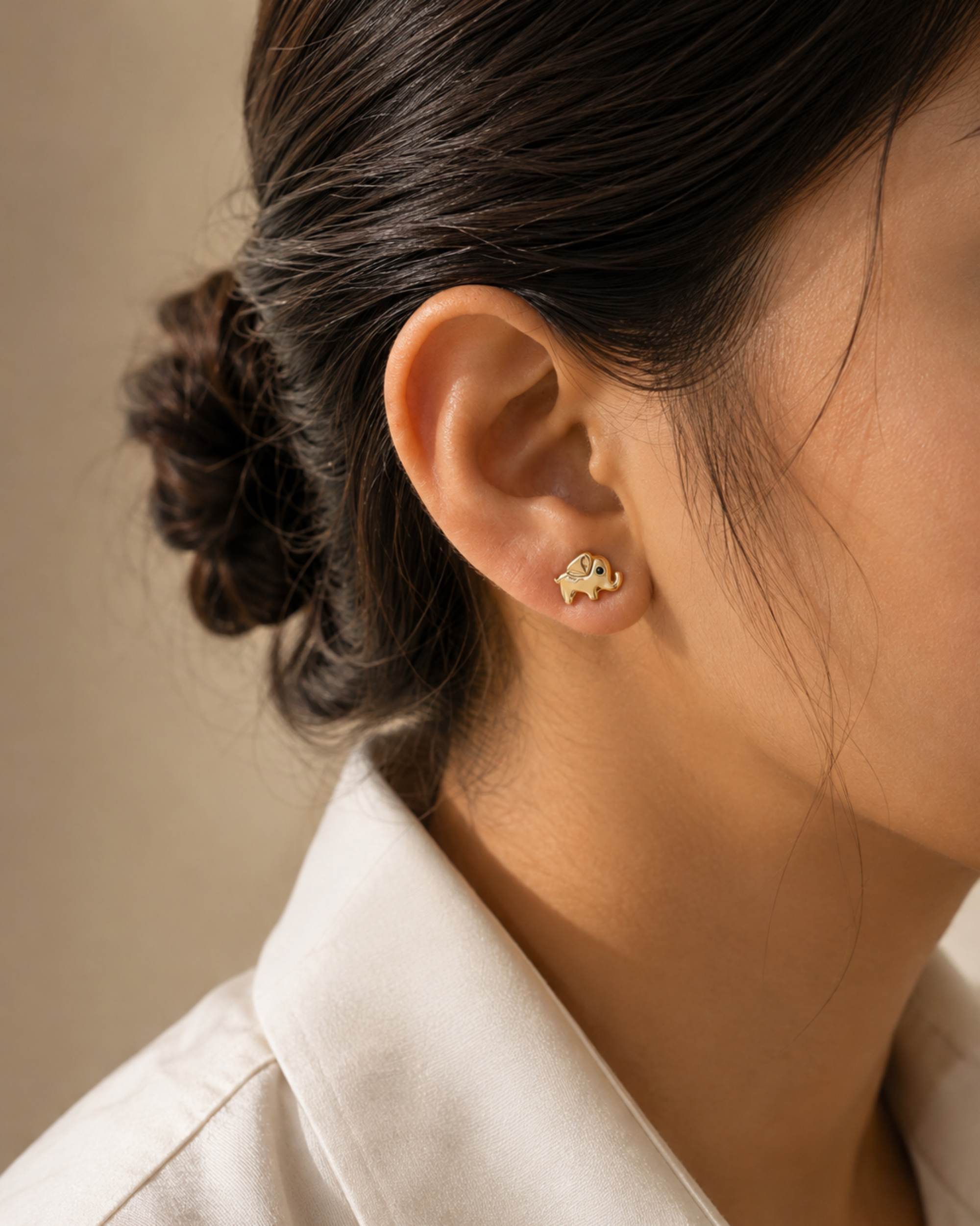 Elara Elephant Studs